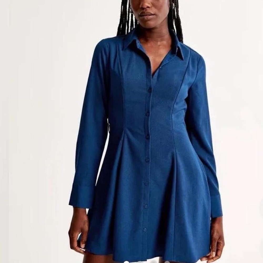 Abercrombie & Fitch Blue Shirt Dress
